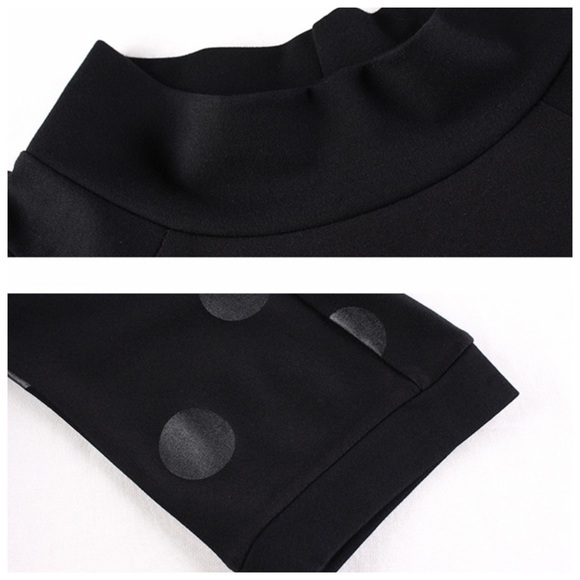 Black & Gray Polka Dot Oversize Dress - Picture 8 of 8